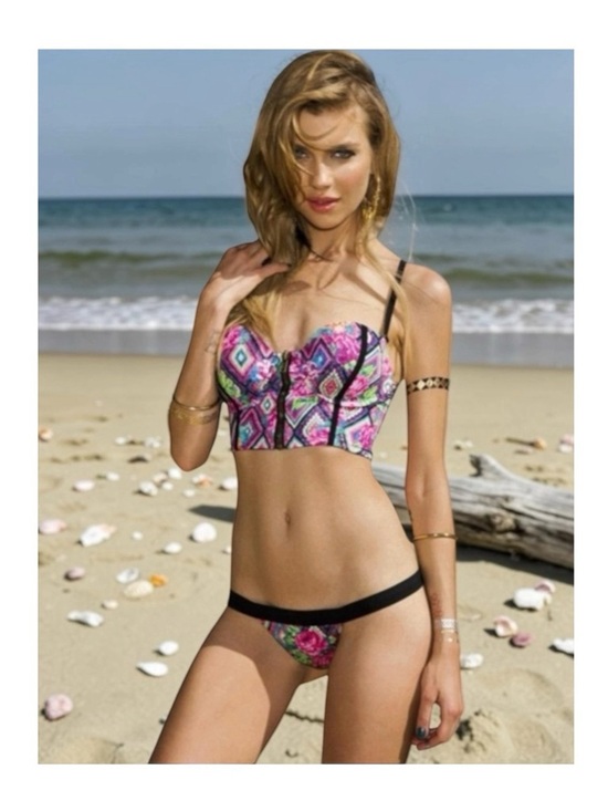Beach Bunny Other - new Beach Bunny ❉ Mixed Pink Print Strawberry Fields ❉ Bikini Bottoms ❉ L XL
